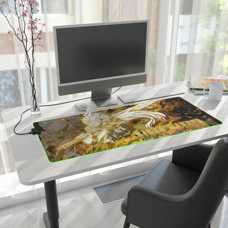 LED Logo Gaming Mouse Pad