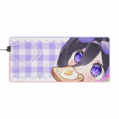 LED Chibi Toast Gaming Mouse Pad view 2