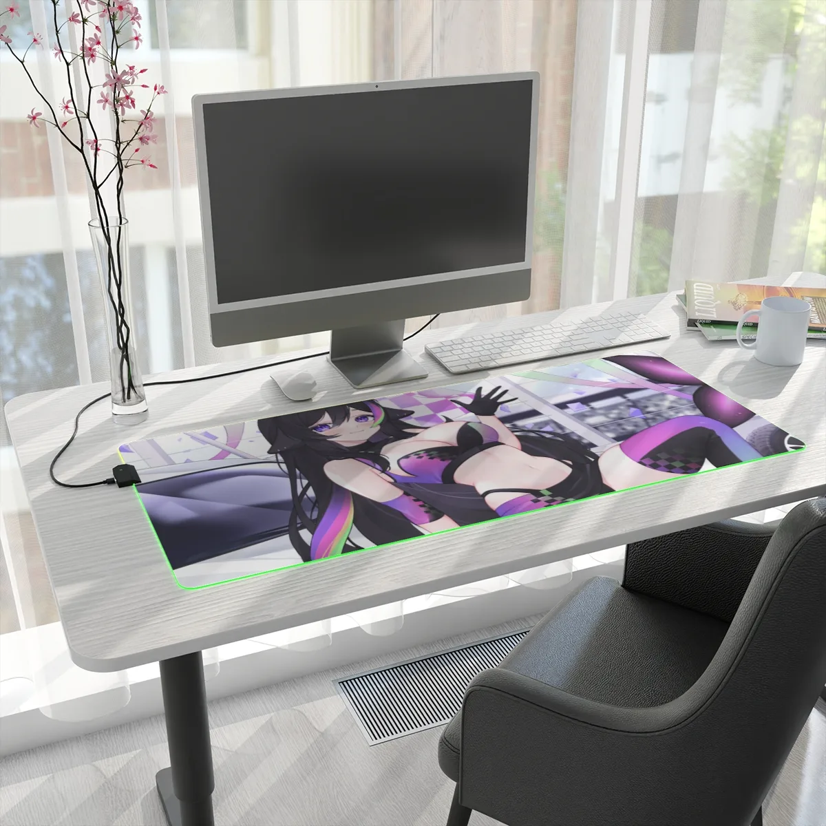 LED Racer Gaming Mouse Pad