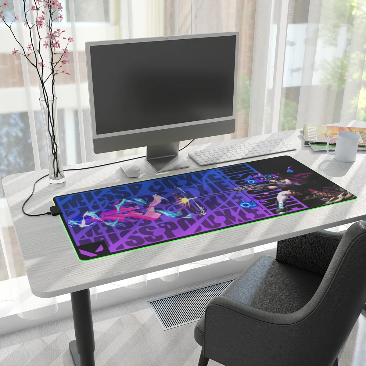 LED Valorant Mouse Pad