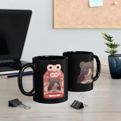Lucky Charm Black Mug view 1
