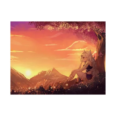 Matte Sunset Poster view 3