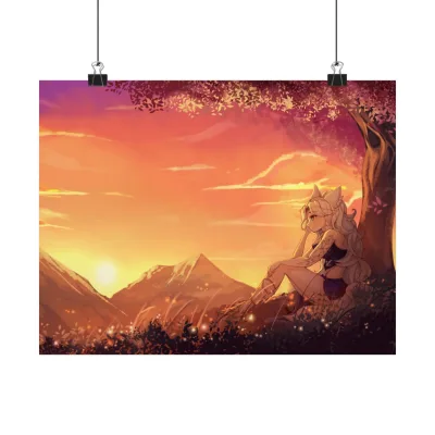 Matte Sunset Poster view 2